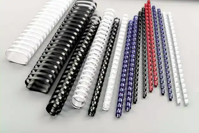 BINDRUG GBC 12MM 21RINGS A4 BLAUW