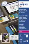 VISITEKAART AVERY C32026-25 2-ZIJDIG
