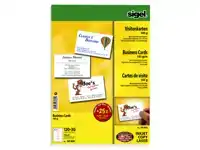 VISITEKAART SIGEL 85X55MM BLANCO 185GR