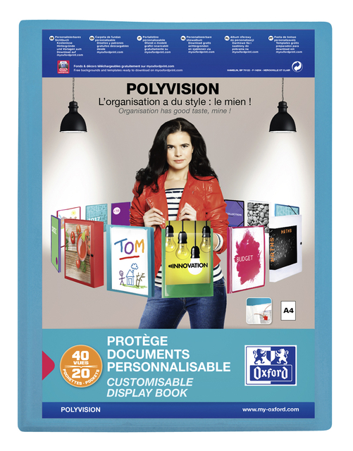 SHOWALBUM OXFORD A4 POLYVISION 20TAS