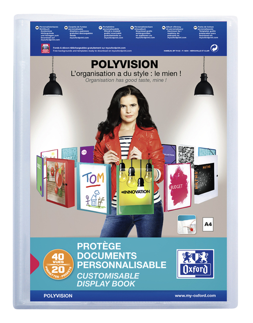 SHOWALBUM OXFORD A4 POLYVISION 20TAS