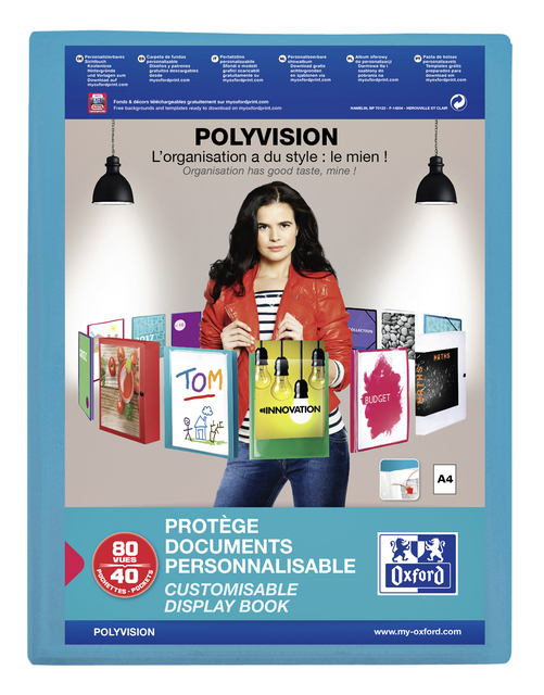 SHOWALBUM OXFORD A4 POLYVISION 40TAS