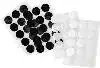 KLITTENBAND FOLIA ROND 2CM 15ST ZWART