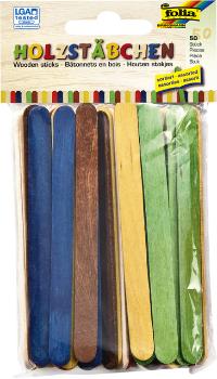 STOKJE FOLIA HOUT ASSORTI