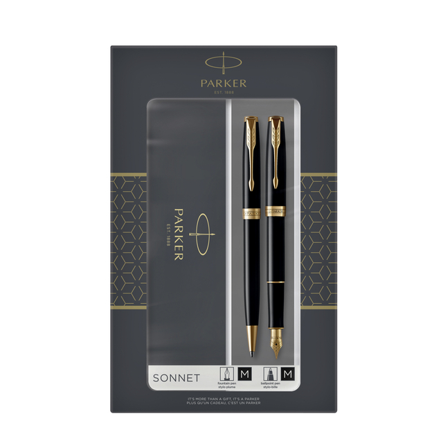 BALPEN EN VULPEN PARKER SONNET GT M LAK
