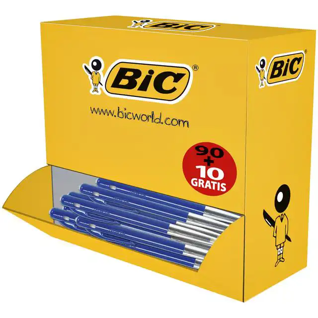 BALPEN BIC M10 M 90+10 GRATIS BLAUW
