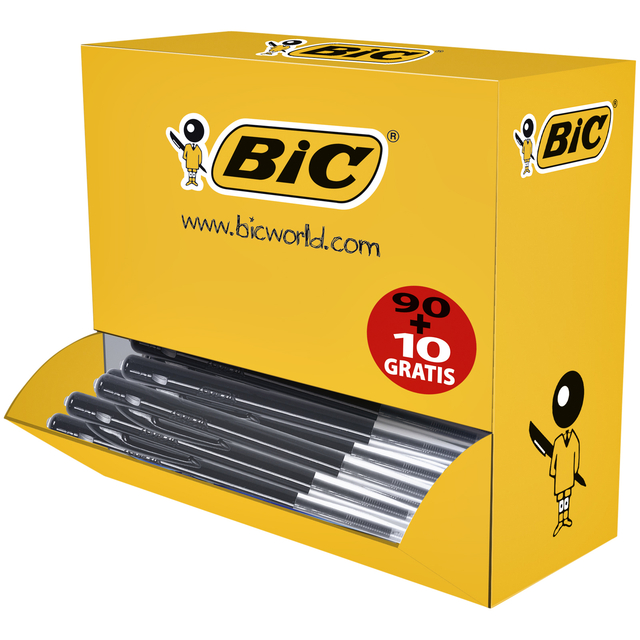 BALPEN BIC M10 M 90+10 GRATIS ZWART