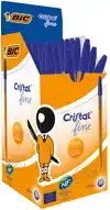 BALPEN BIC CRISTAL F BLAUW