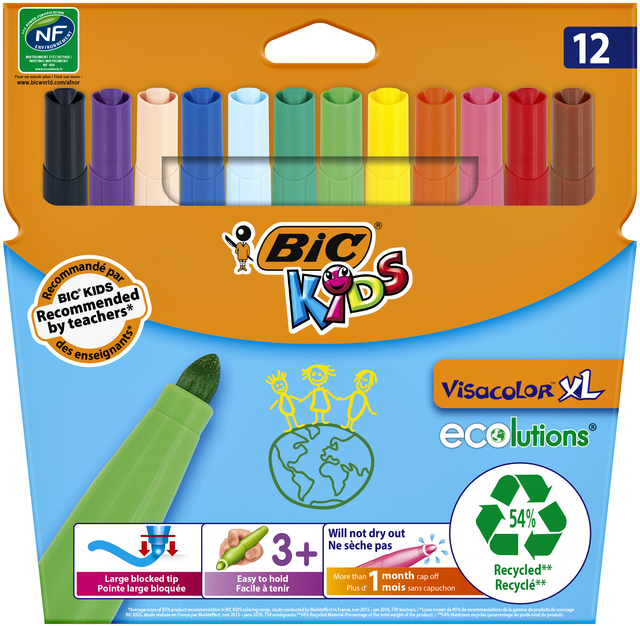 KLEURSTIFT BICKIDS VISACOLOR XL ECO