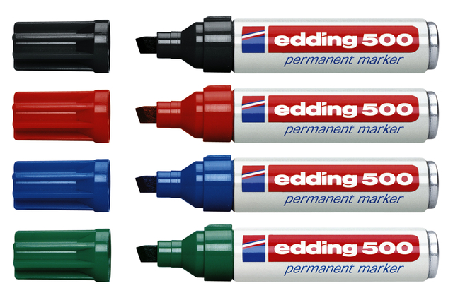 VILTSTIFT EDDING 500 SCHUIN 2-7MM BLAUW