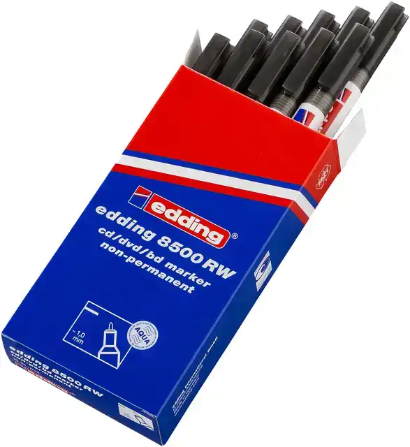 CD MARKER EDDING 8500 ROND 1MM ZWART