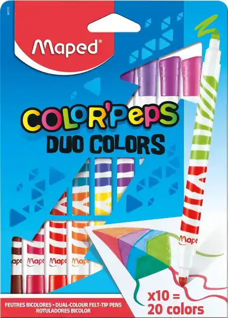 VILTSTIFT MAPED COLOR'PEPS DUO COLORS