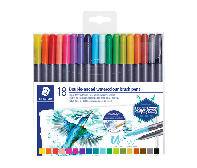BRUSHPEN STAEDTLER 3001 MARSGR DUO