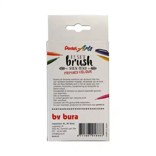 BRUSHPEN PENTEL SES15C SIGN STANDAARDKL