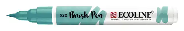 BRUSHPEN TALENS ECOLINE TURQUOISEBLAUW