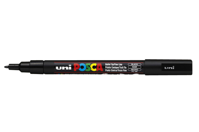 PAINTMARKER UNI POSCA PC3M F ZWART