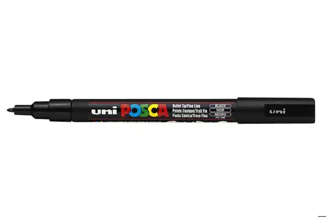 PAINTMARKER UNI POSCA PC3M F ZWART