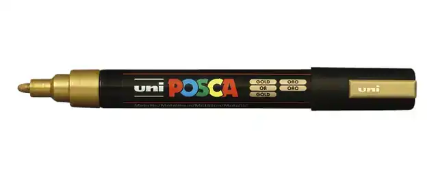 PAINTMARKER UNI POSCA PC5M M GOUD