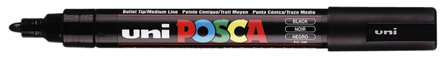 PAINTMARKER UNI POSCA PC5M M ZWART
