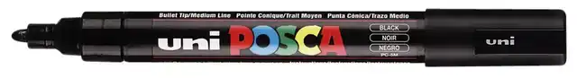 PAINTMARKER UNI POSCA PC5M M ZWART