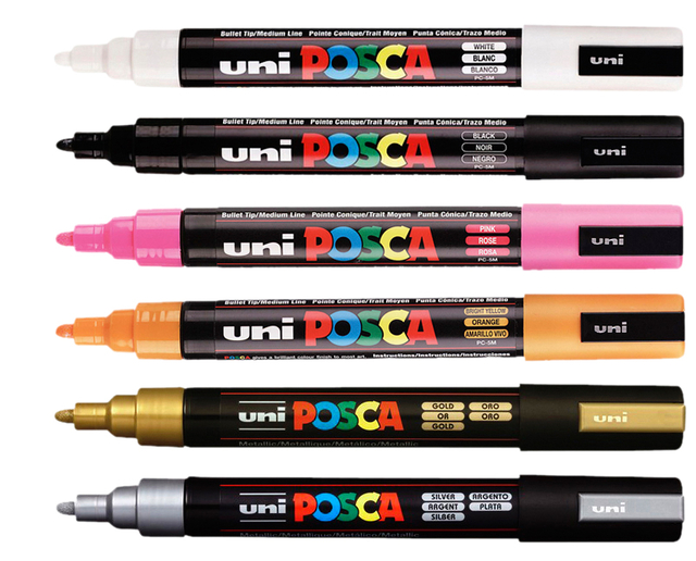 VERFSTIFT POSCA PC5M M ZWART