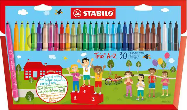 VILTSTIFT STABILO TRIO A-Z 378/30 30ST