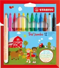 VILTSTIFT STABILO TRIO JUMBO 380/12 XL