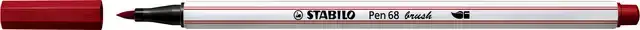 BRUSHSTIFT STABILO PEN 68/50 DONKERROOD