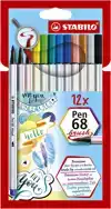 BRUSHSTIFT STABILO 568/12-21 ASSORTI