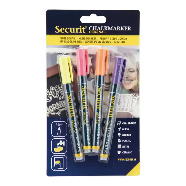 KRIJTSTIFT SECURIT SMA-100 ROND 1-2MM CHALKMARKERS/WINDOW STENCILS