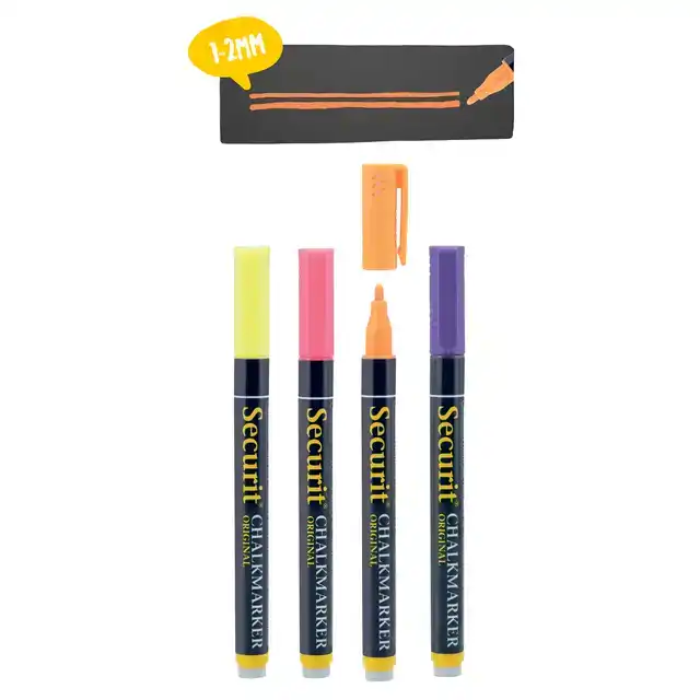 KRIJTSTIFT SECURIT SMA-100 ROND 1-2MM CHALKMARKERS/WINDOW STENCILS