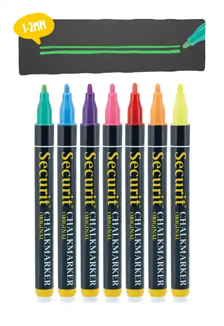 KRIJTSTIFT SECURIT SMA-100 ROND ASS