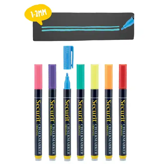 KRIJTSTIFT SECURIT SMA-100 ROND ASS
