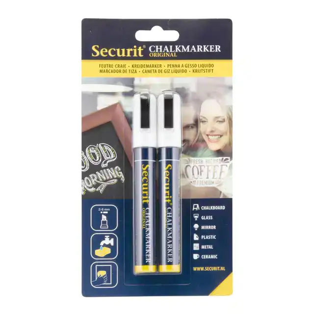 KRIJTSTIFT SECURIT SMA-510 SCHUIN 2-6MM CHALKMARKERS/WINDOW STENCILS