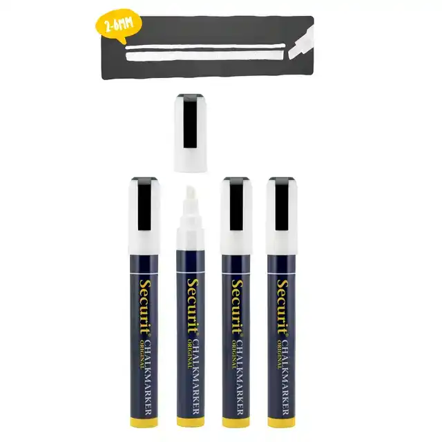 KRIJTSTIFT SECURIT SMA-510 SCHUIN 2-6MM