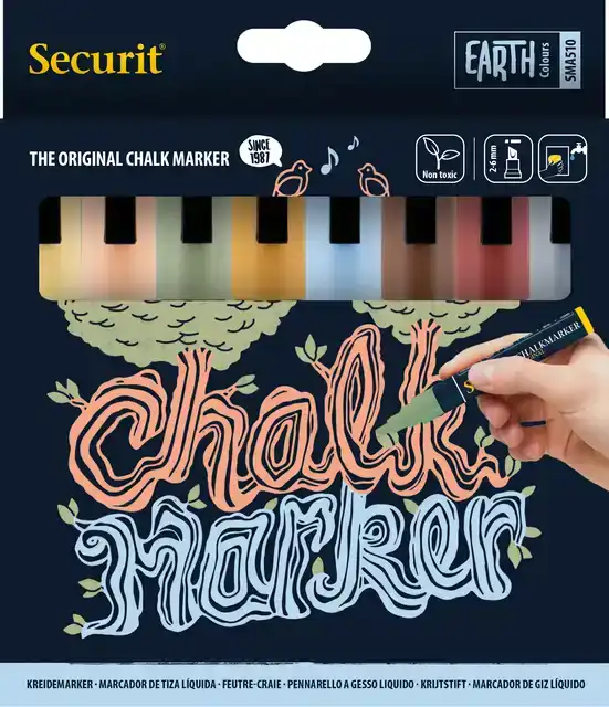 KRIJTSTIFT SECURIT SMA-510 SCHUIN 2-6MM CHALKMARKERS/WINDOW STENCILS