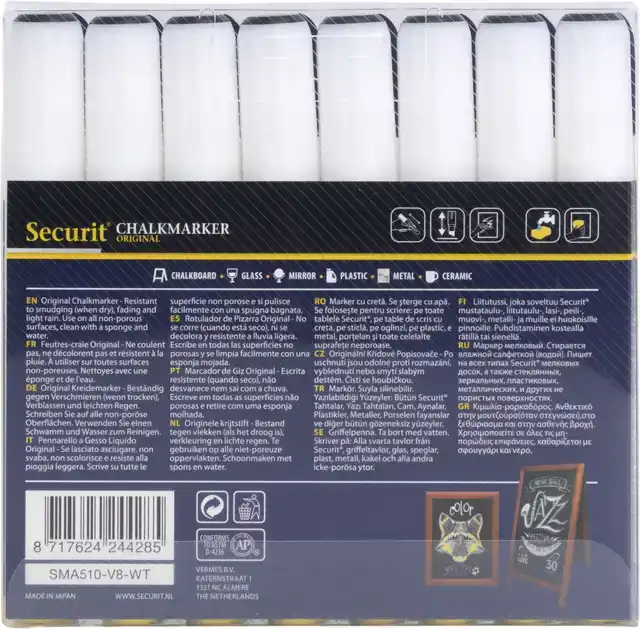 KRIJTSTIFT SECURIT SMA-510 SCHUIN 2-6MM