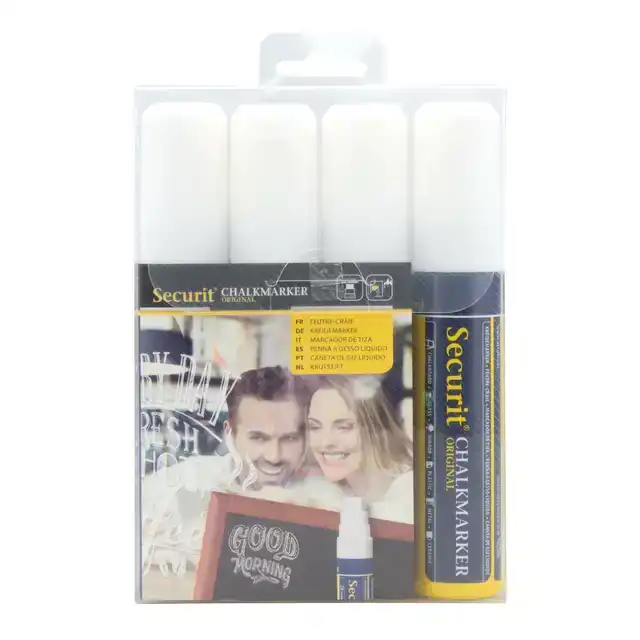 KRIJTSTIFT SECURIT SMA-720 BLOKPUNT CHALKMARKERS/WINDOW STENCILS