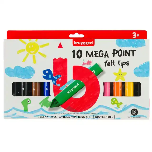 VILTSTIFT BRUYNZEEL KIDS MEGA POINT 10