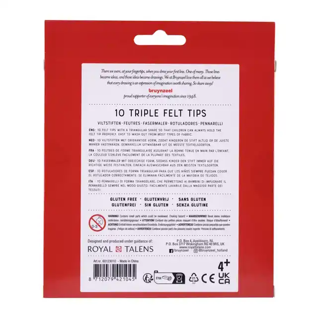 VILTSTIFT BRUYNZEEL KIDS TRIPLE 10ST