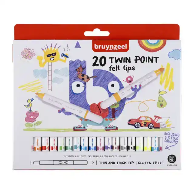 VILTSTIFT BRUYNZEEL KIDS TWIN POINT SET