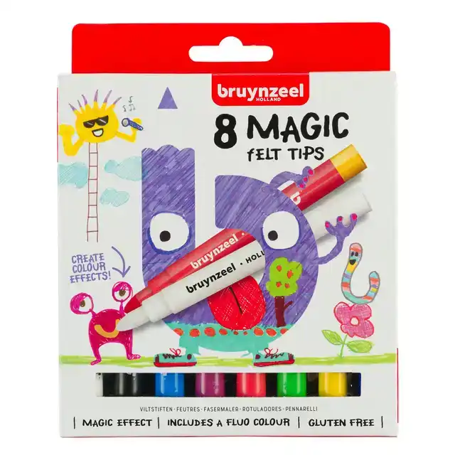 VILTSTIFT BRUYNZEEL KIDS MAGIC 8ST ASS