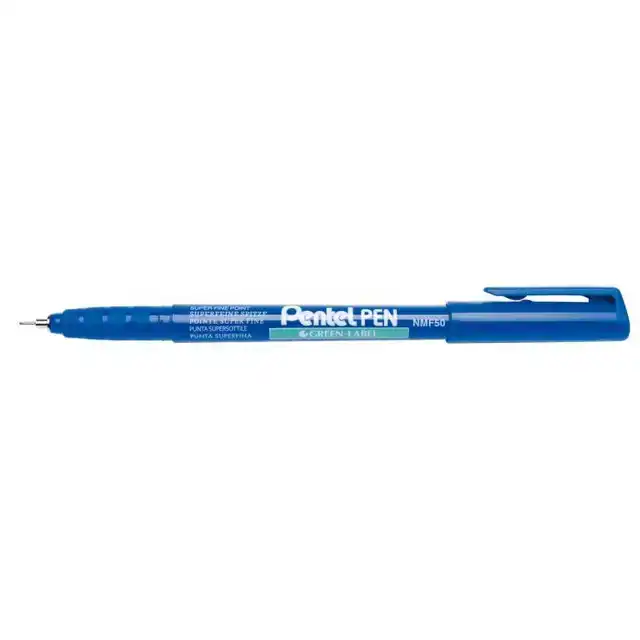 FINELINER PENTEL NMF50 F BLAUW