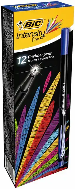 FINELINER BIC INTENSITY F BLAUW