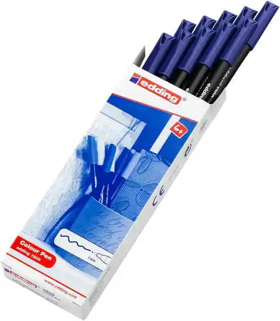FINELINER EDDING 1200 003 FIJN BLAUW