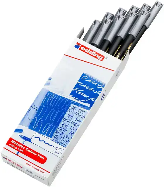 FINELINER EDDING 1200 F METALLIC ZILVER