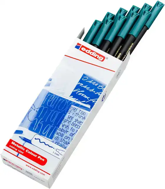 FINELINER EDDING 1200 F METALLIC GROEN