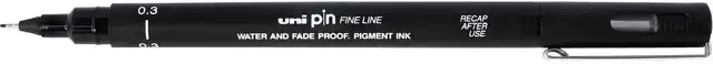 FINELINER UNI-BALL PIN 0.3MM ZWART