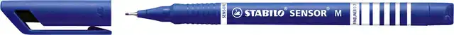 FINELINER STABILO SENSOR 187/41 M BLAUW