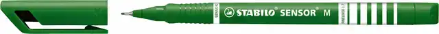 FINELINER STABILO SENSOR 187/36 M GROEN